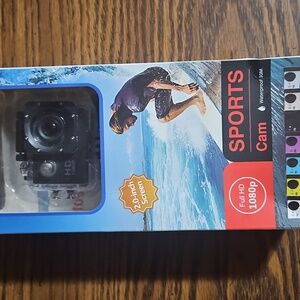 Sports Cam 1080P Full HD Waterproof 2" LCD Screen, Wide Angle Lens Camera-NEW